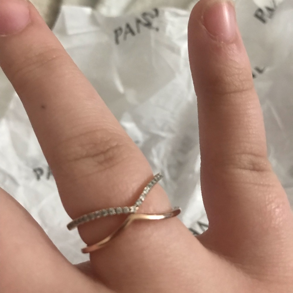 FINAL DROP Pandora RoseGold Shimmering Wish Ring 9 - Picture 3 of 8